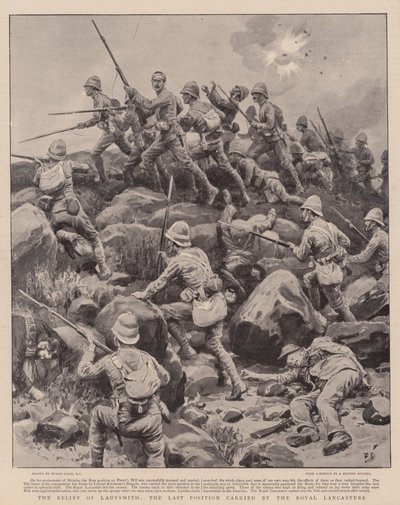 The Relief of Ladysmith, the Last Position Carried by the Royal Lancasters by Frank Dadd